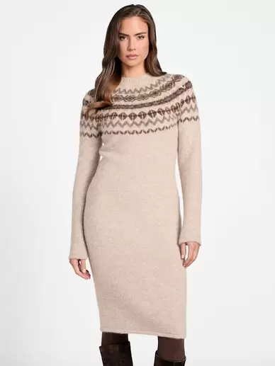 Akilah Jacquard Sweater Dress