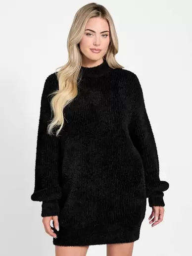 Torri Faux-Fur Tunic Sweater