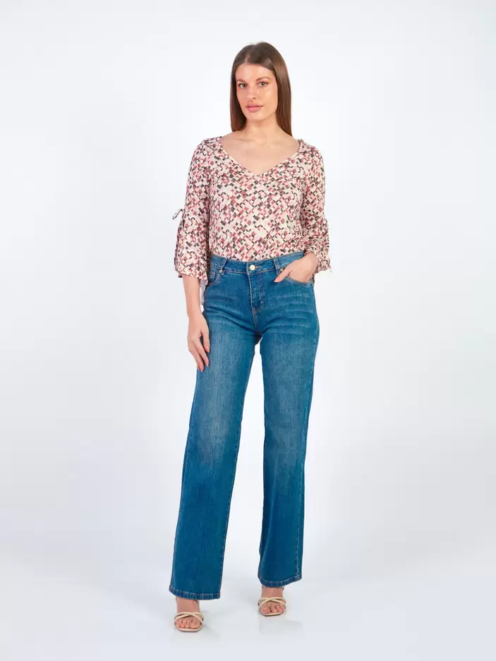CHERYL - PANTALÓN DENIM CORTE RECTO