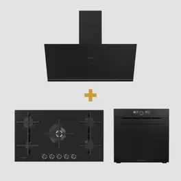 Encimera 076 + Campana PureBlack + Horno Eléctrico 026