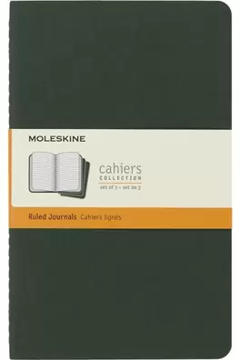 Set de Journal Cahier Verde Grande Rayado