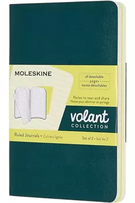 Set de Journal Volant Tonos Verdes Pocket Rayado