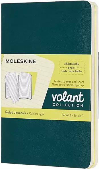 Set de Journal Volant Tonos Verdes Pocket Rayado