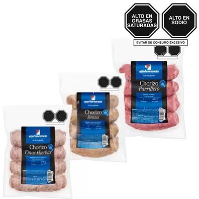 Tripack chorizos parrilleros