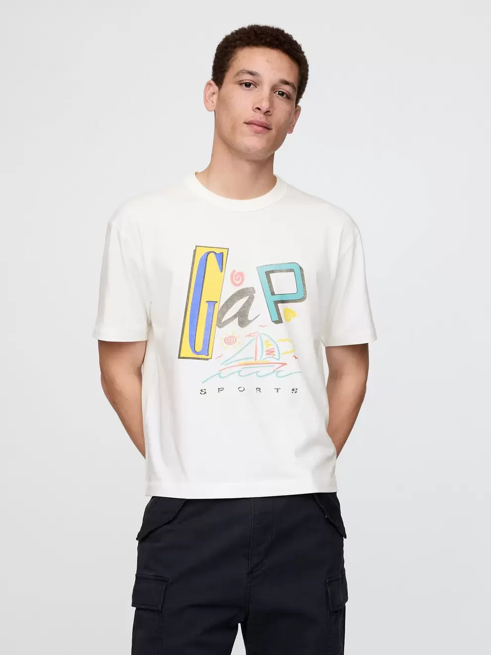 Polo Logo Gap Crop Hombre
