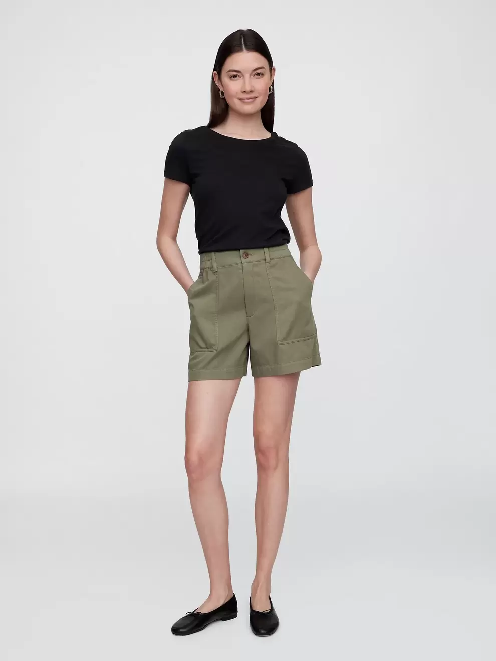 Short 4" Twill Mujer