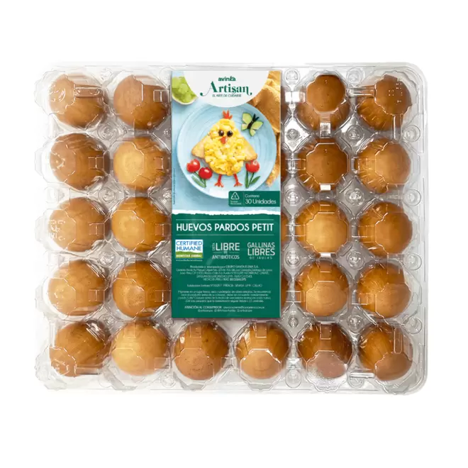 Huevo petit Artisan Bandeja 30 unidades