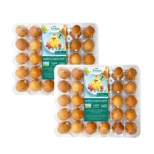 Pack 02 Huevos petit Artisan Bandeja 30 unidades