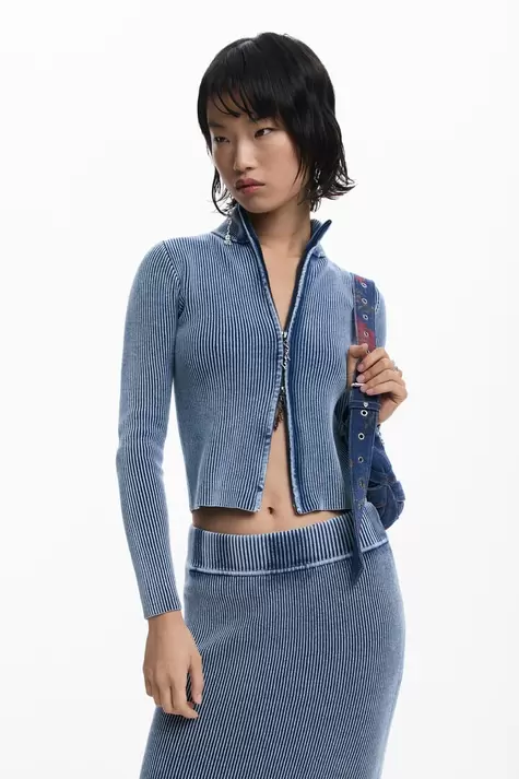 Jersey punto cremallera