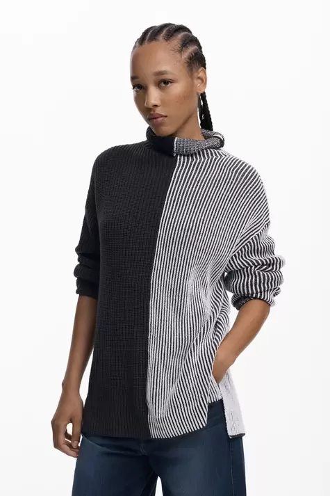 Jersey bicolor rayas