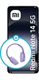 Redmi Note 14 256GB 5G + Audífono Maxell OE