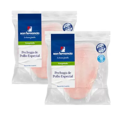 Pack dúo Pechuga especial de pollo congelado
