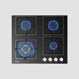 Encimera Vidrio Templado Sole A Gas 59cm