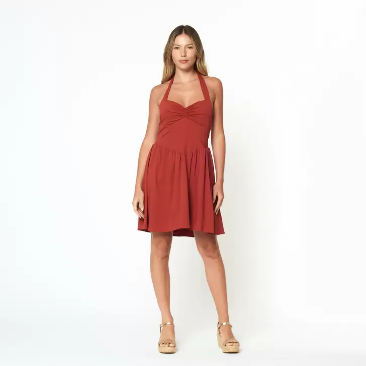 Vestido Shani Terracota