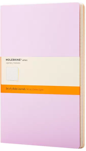 Set de Journal Cahier Colores Pastel XL Rayado