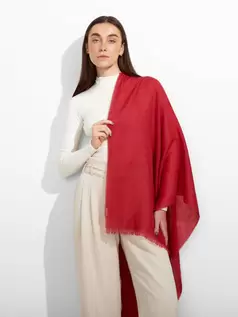 Estola Amareto De Baby Alpaca Color Rosado