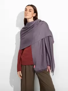 Estola Teaberry De Baby Alpaca Color Morado