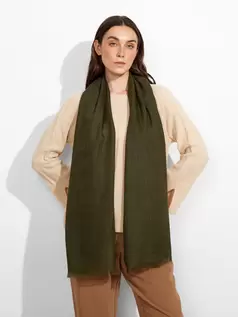 Estola Amareto De Baby Alpaca Color Verde