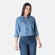 Blusas Jean Light Leilam Bri Mg 3/4
