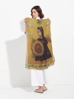 Estola Influencia De Baby Alpaca Color Multicolor