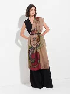 Estola La Energia Infinita De Baby Alpaca Color Multicolor