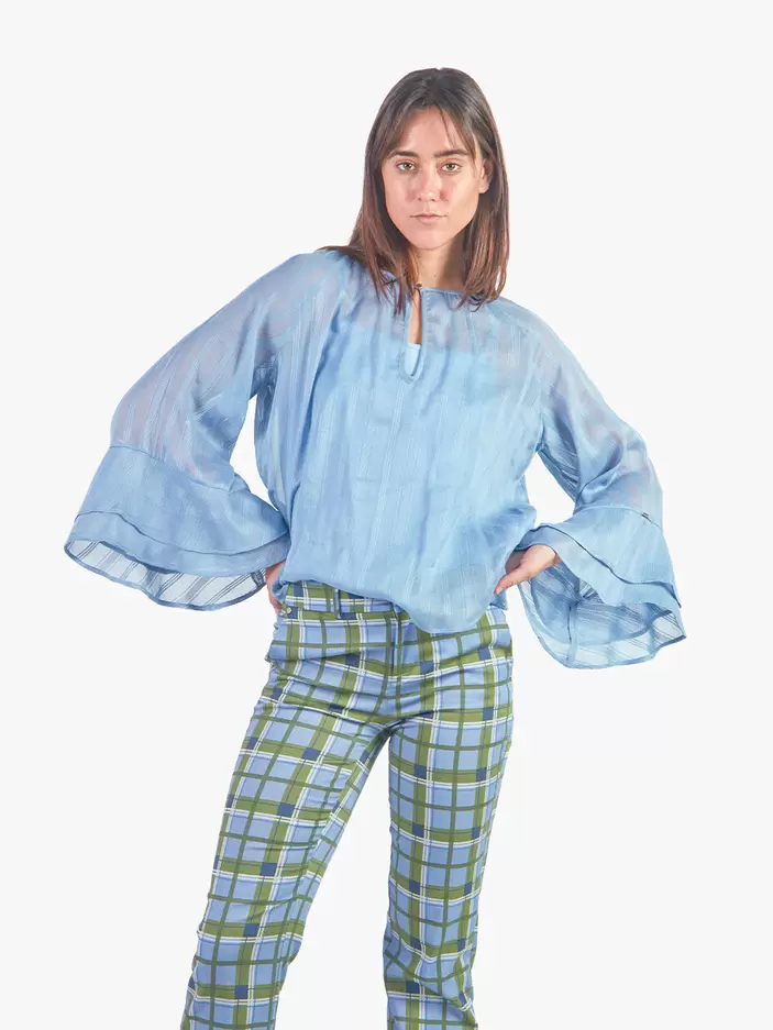 EMILIA - BLUSA SEMITRANSPARENTE