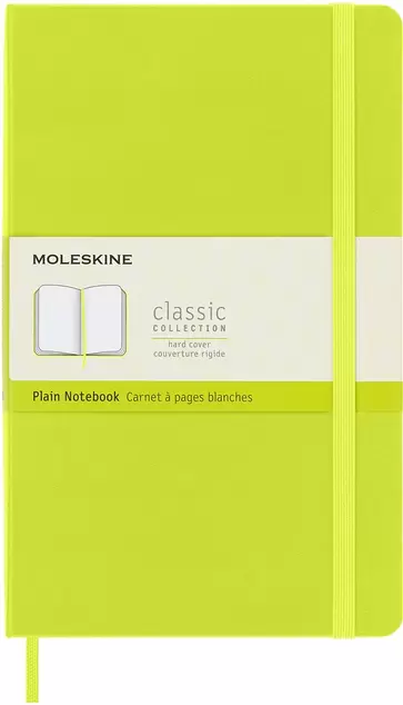 Notebook Classic Verde Limón Grande Plano