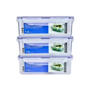 SET LOCK&LOCK X3 ENVASES RECTANGULAR 1LT. (817)