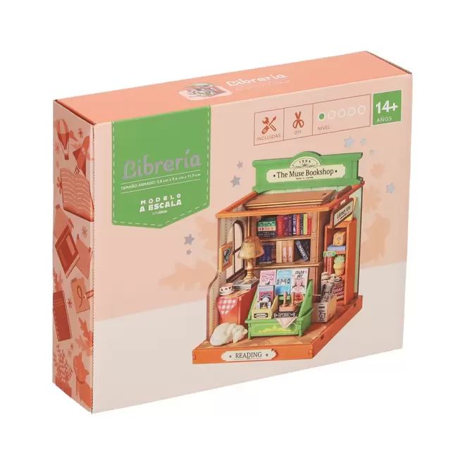 Modelo Armable a Escala Librería 9.8x9.6x11.9 cm
