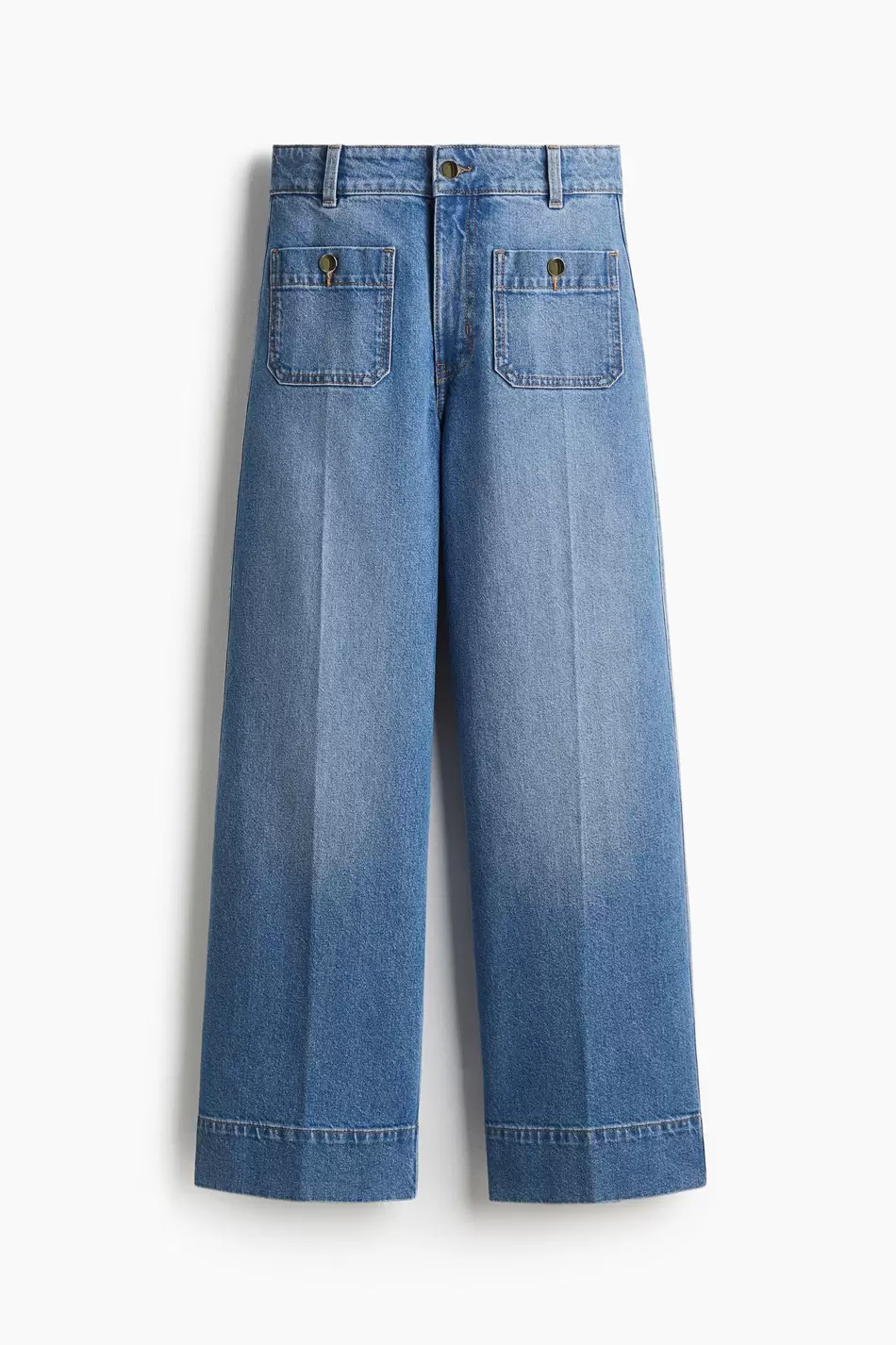 Wide High Ankle Jeans