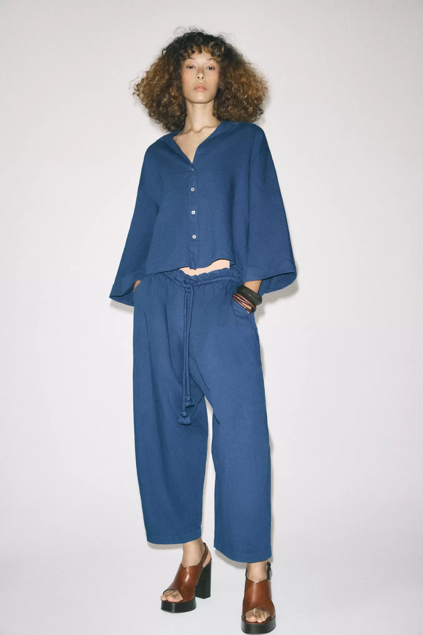 PANTALÓN CON LINO ZW COLLECTION