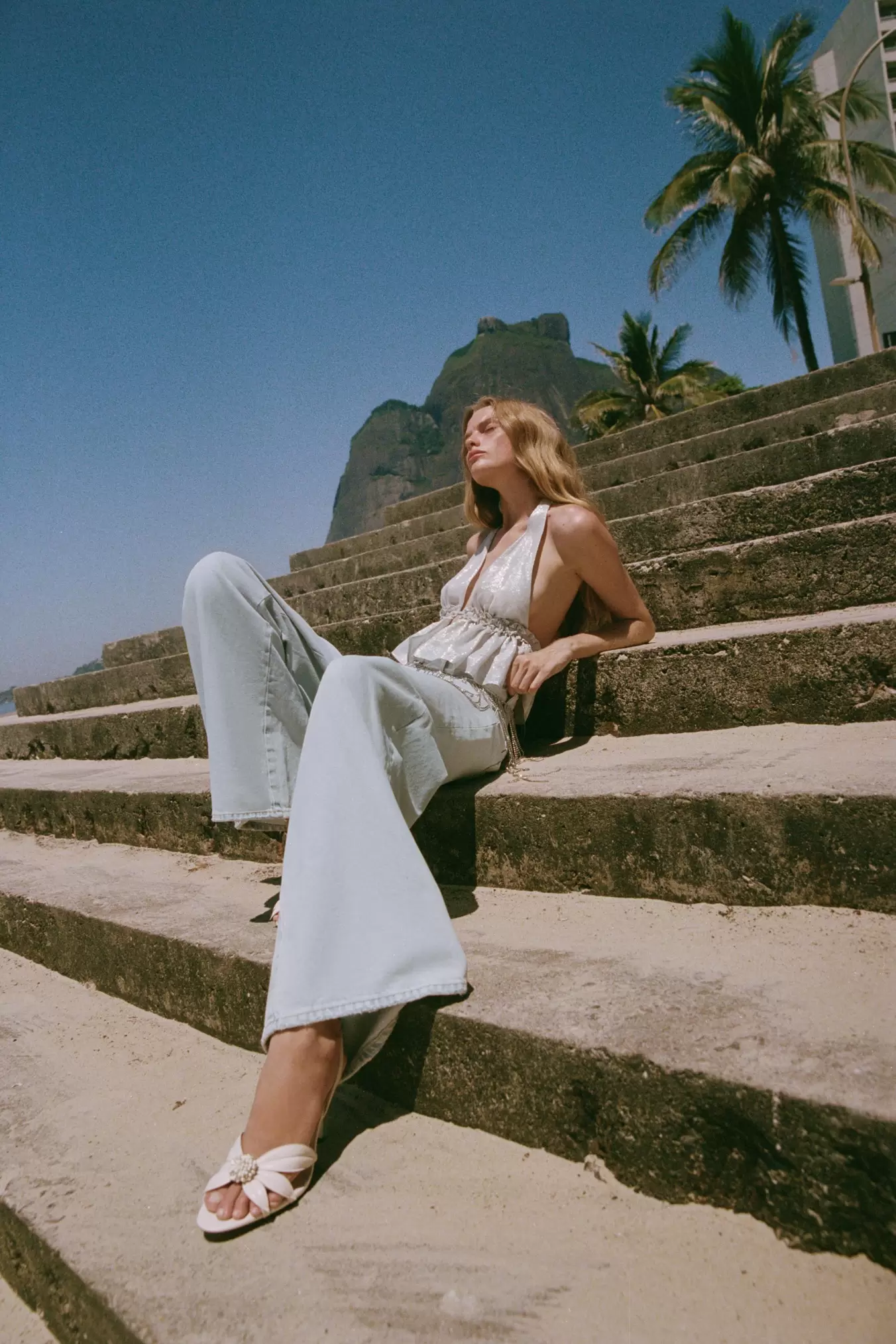 JEANS ZW COLLECTION PALAZZO TIRO ALTO