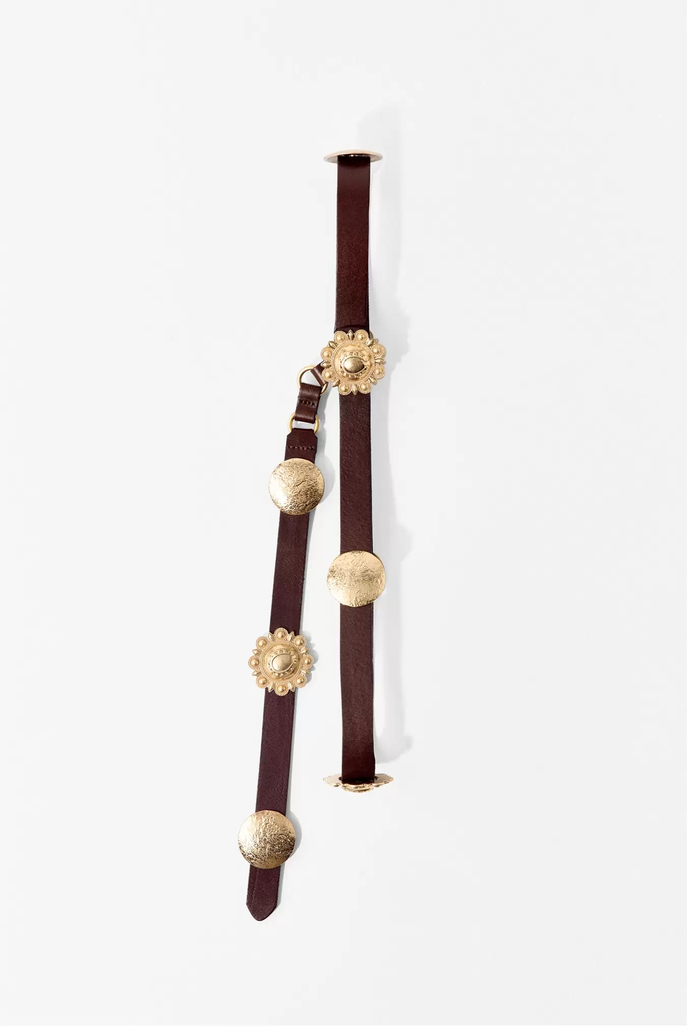 CINTURÓN PIEL APLICACIONES METALICAS