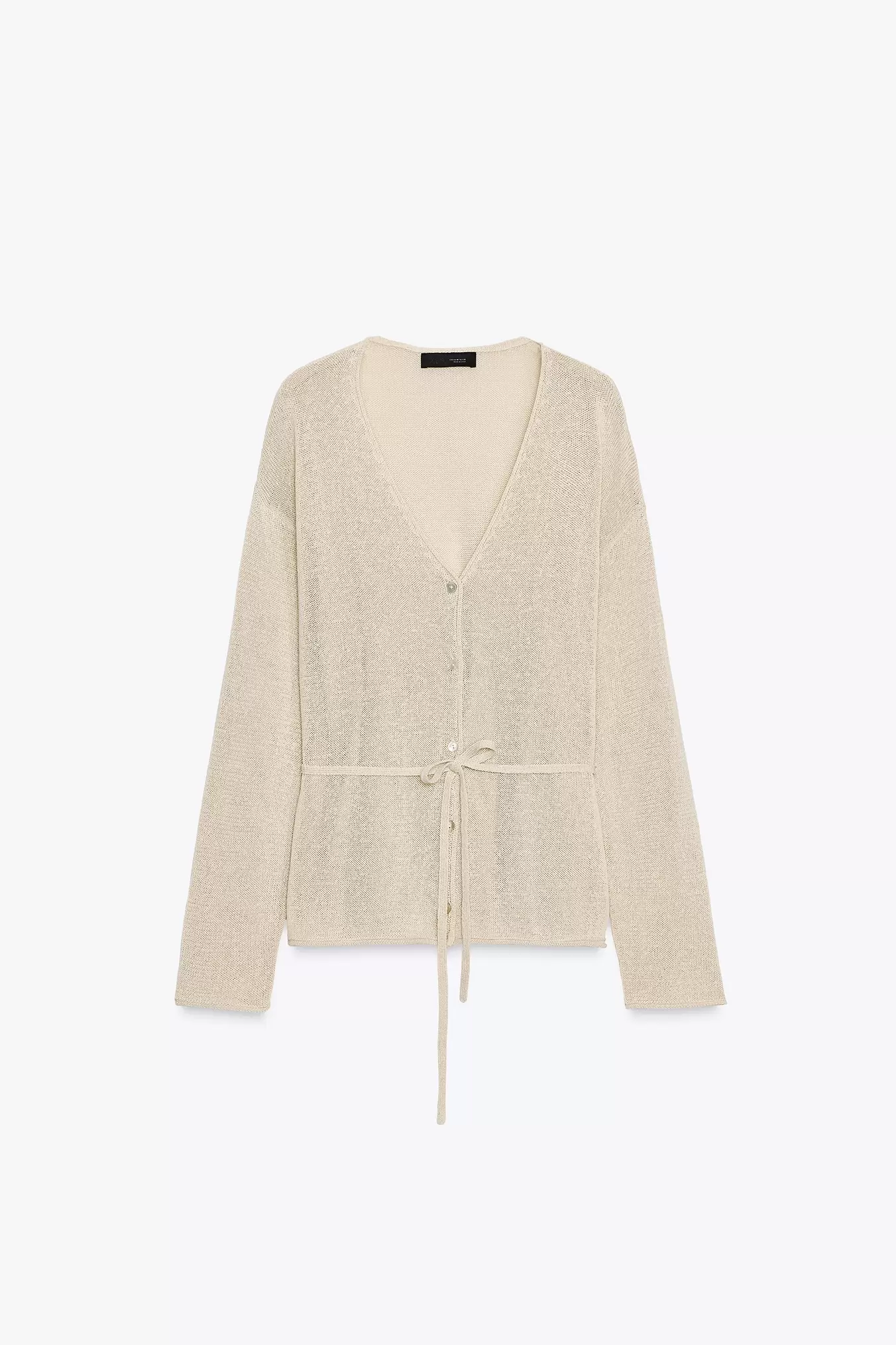 CHAQUETA PUNTO CON LINO