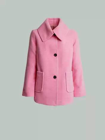 Saco Yvanna De Baby Alpaca & Lana Color Rosado