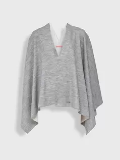 Poncho Temira De Baby Alpaca Color Gris