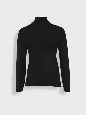 Suéter Ysola De Baby Alpaca Color Negro