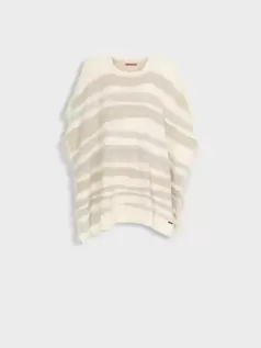 Poncho Zegovia De Baby Alpaca Color Ecru