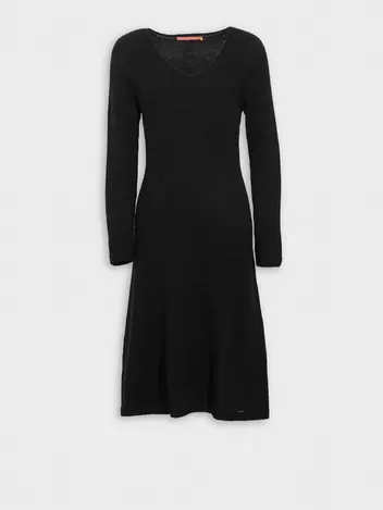 Vestido Zafina De Baby Alpaca Color Negro