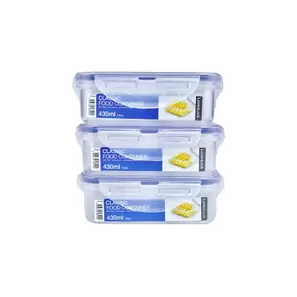 SET L&L ENVASES CUADRADO 430ML.