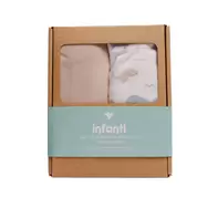 Pack x2 Sabanas Bajeras Pack & Play UTS Ballenas/Beige Papel