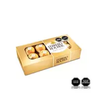 – FERRERO ROCHER BOMBONES CAJA DORADA X 8 UNIDADES