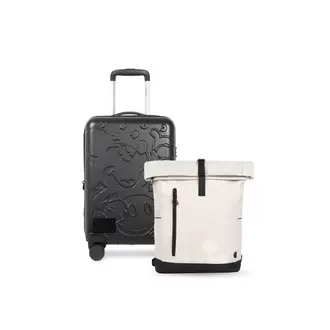MALETA DISCOVERY 18" MICKEY TRIP + MOCHILA VIAJERA ROUTE MICKEY SMILE