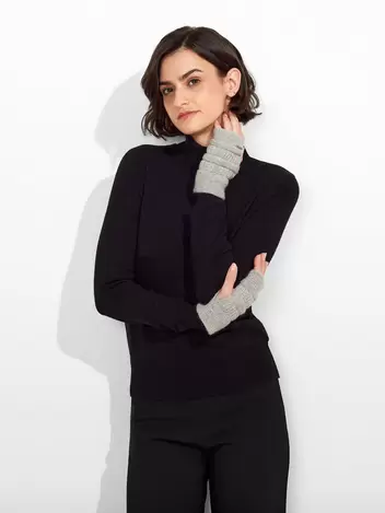 Guantes Zada De Baby Alpaca Color Gris