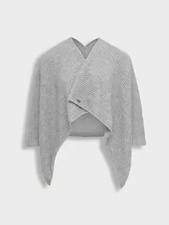 Poncho Tinaja De Baby Alpaca Color Gris