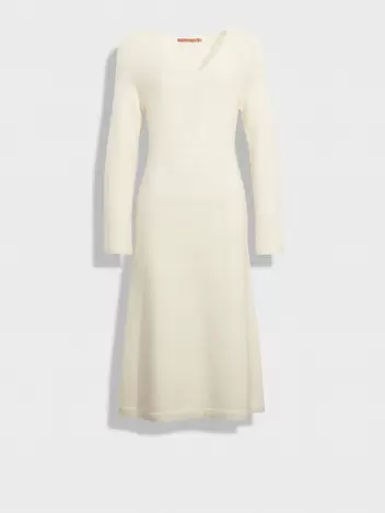 Vestido Zafina De Baby Alpaca Color Ecru