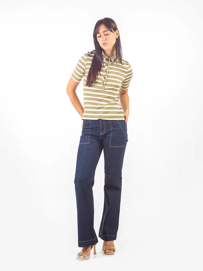 Pantalones Rectos Jp00593Tym