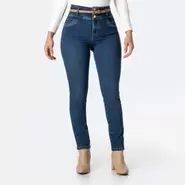 Pantalon Jean High Stch Anjalih Semi Pitillo