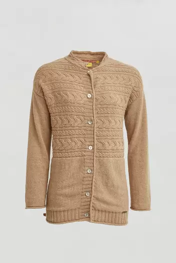 Cárdigan Winter De Baby Alpaca Color Chanterelle