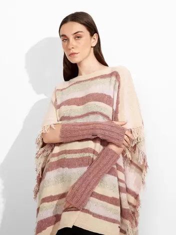 Guantes Zephir De Baby Alpaca Color Rosado